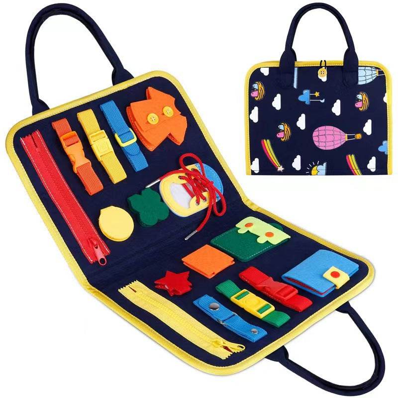 Montessori Felt Busy Board for Kids - Early Educational DIY Activity Toy - Price Value Store