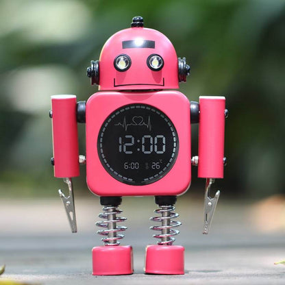 Metal Robot Luminous Alarm Clock - Price Value Store
