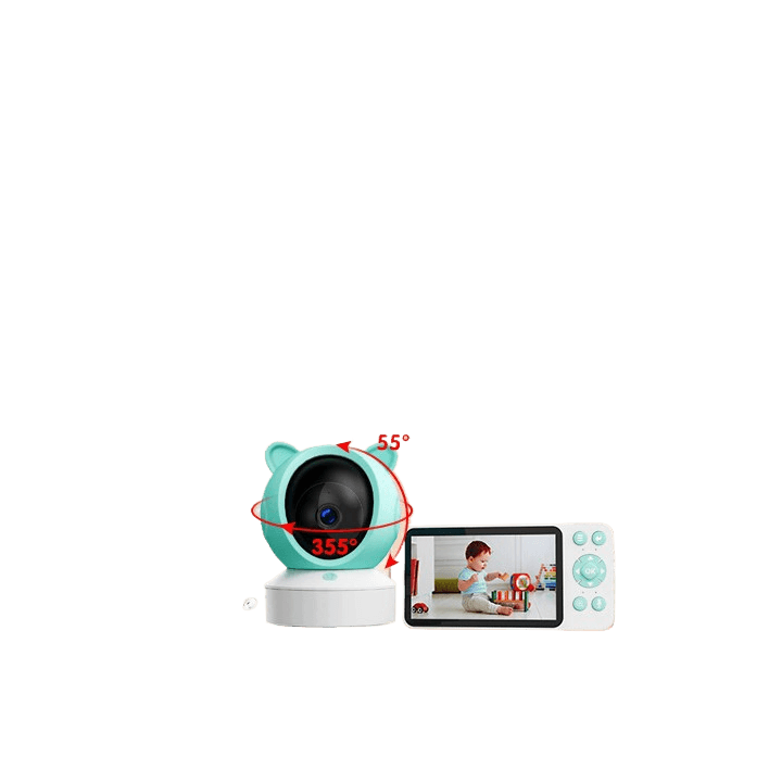 Graffiti WiFi Wireless Remote Video Baby Monitor with Screen Mobile Tracking Cry Alarm Baby Monitor - Price Value Store