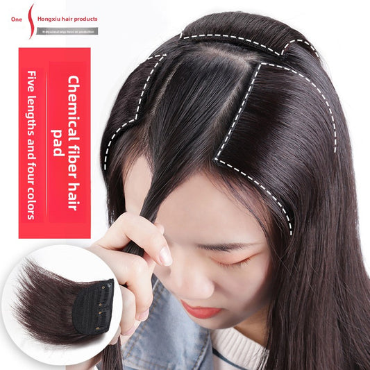 Invisible Pad Hair Root Two Side Fluffy Wig Piece for Women