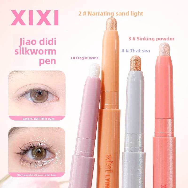 Pearlescent horizontal silkworm pen - Price Value Store