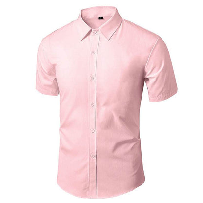 Men's Long/Short Sleeve Slim Fit Non-Ironing Casual Shirt - Price Value Store