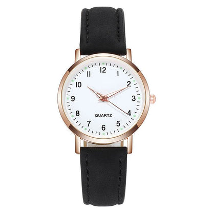 Ladies' quartz watch with brushed leather - Price Value Store