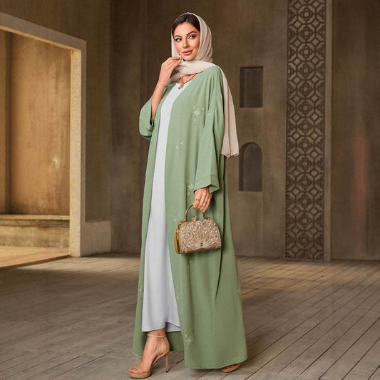 Elegant Embroidered Women's Long Robe - Price Value Store