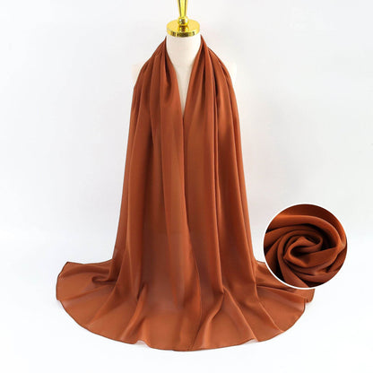 Elegant Pearl Chiffon Scarf for Women - Price Value Store