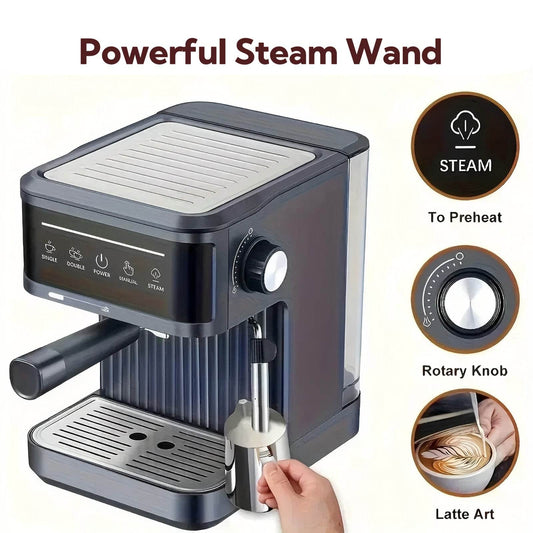 Italian household small semi-automatic coffee machine - Price Value Store