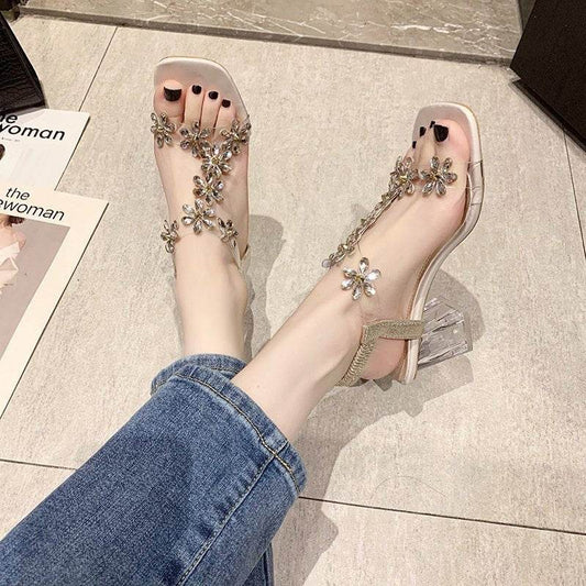 Medium Heel Transparent High Heels - Price Value Store