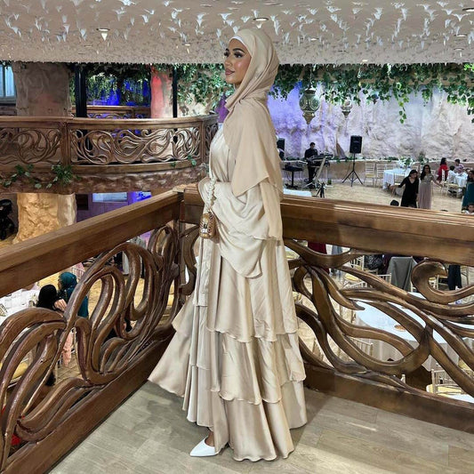 Modest Muslim Abaya Robe - Solid Color Long Dress - Price Value Store
