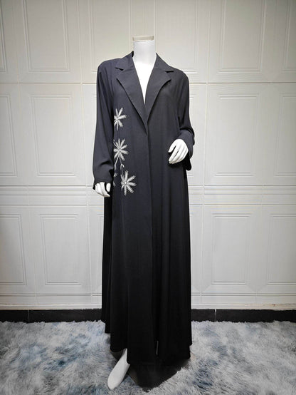 Embroidered cardigan robe - Price Value Store