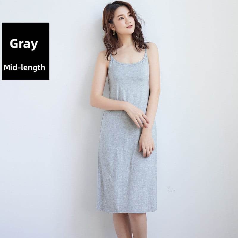 Sleeveless Slip Dress - Loose Fit Casual Inner Skirt - Price Value Store