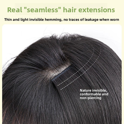 Three-Piece Seamless Fluffy Synthetic Hair Wig
