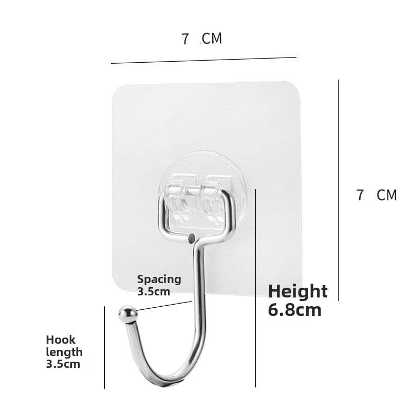 Metal large hook with strong adhesive and no need for drilling holes - Price Value Store