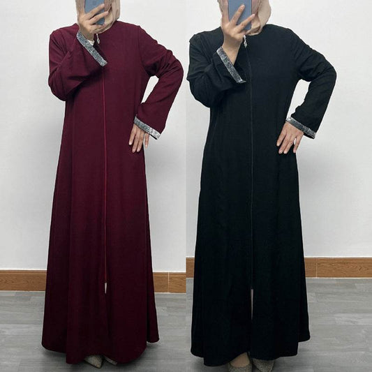 Zippered cardigan robe - Price Value Store
