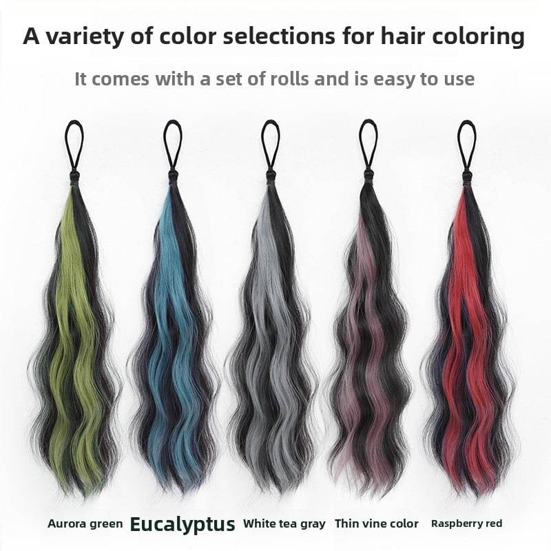 Colorful Hand-Woven Synthetic Hair Ponytail Bundles for Volume & Styling - Price Value Store