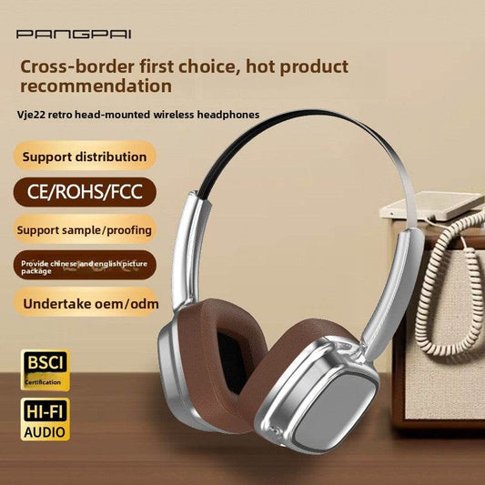 Retro over-ear Bluetooth headphones - Price Value Store