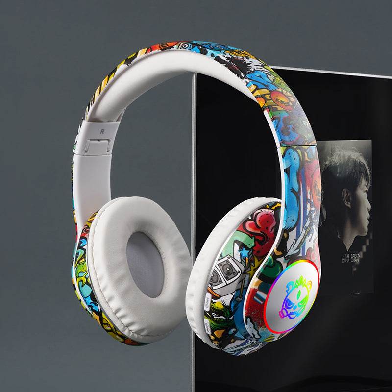 Bluetooth Glowing graffiti headphones - Price Value Store