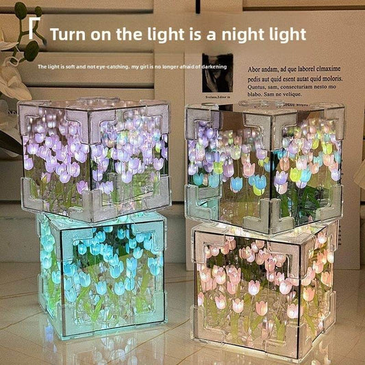 Rubik's Cube Tulip Sea Night Light - Price Value Store