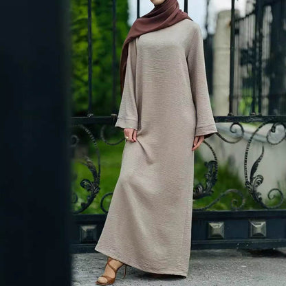 Elegant Long Sleeve Women's Dress with Pockets - Price Value Store