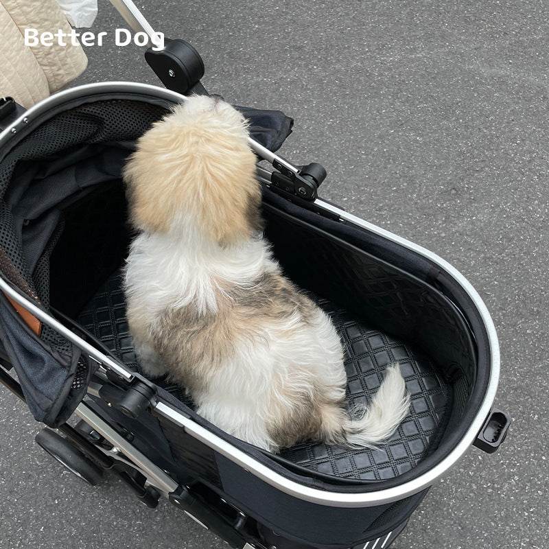 Pet Cart All-inclusive Sitting Basket Set Leather Waterproof Changing Mat Car Basket Set Four Seasons Universal Cart Accessories Sleeping Mat - Price Value Store