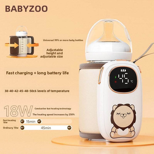 Baby Rechargeable Bottle Thermal Sleeve Soaking Milk Out Portable Warm Milk Warmer Thermostatic Heating Milk Mixing Cup Sleeve - Price Value Store