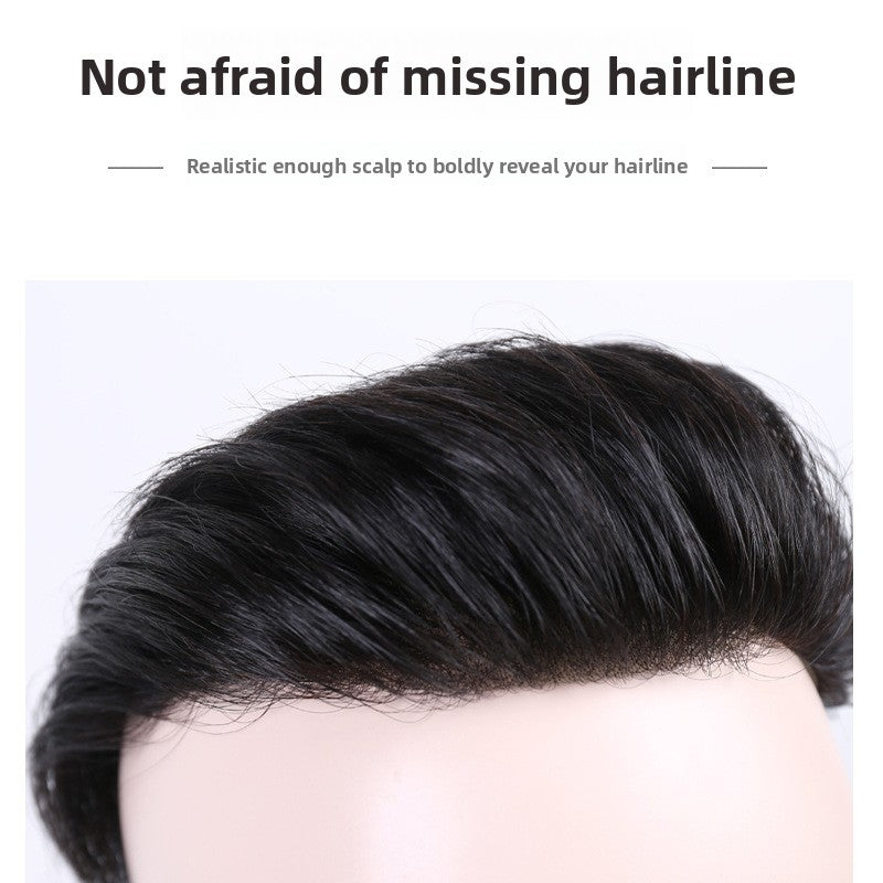 Men's hair replacement bangs
