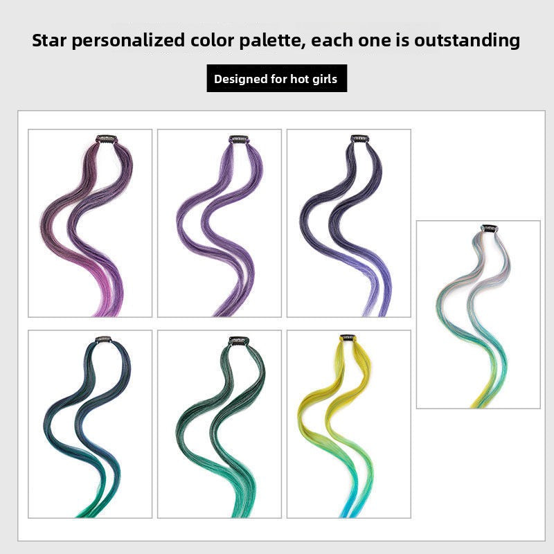 One-piece invisible braided hair rope