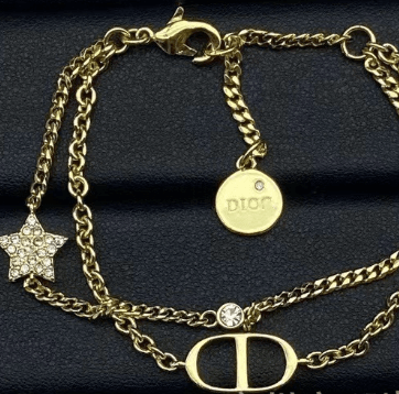 Double Layer Star and CD Letter Diamond Bracelet for Women - Price Value Store