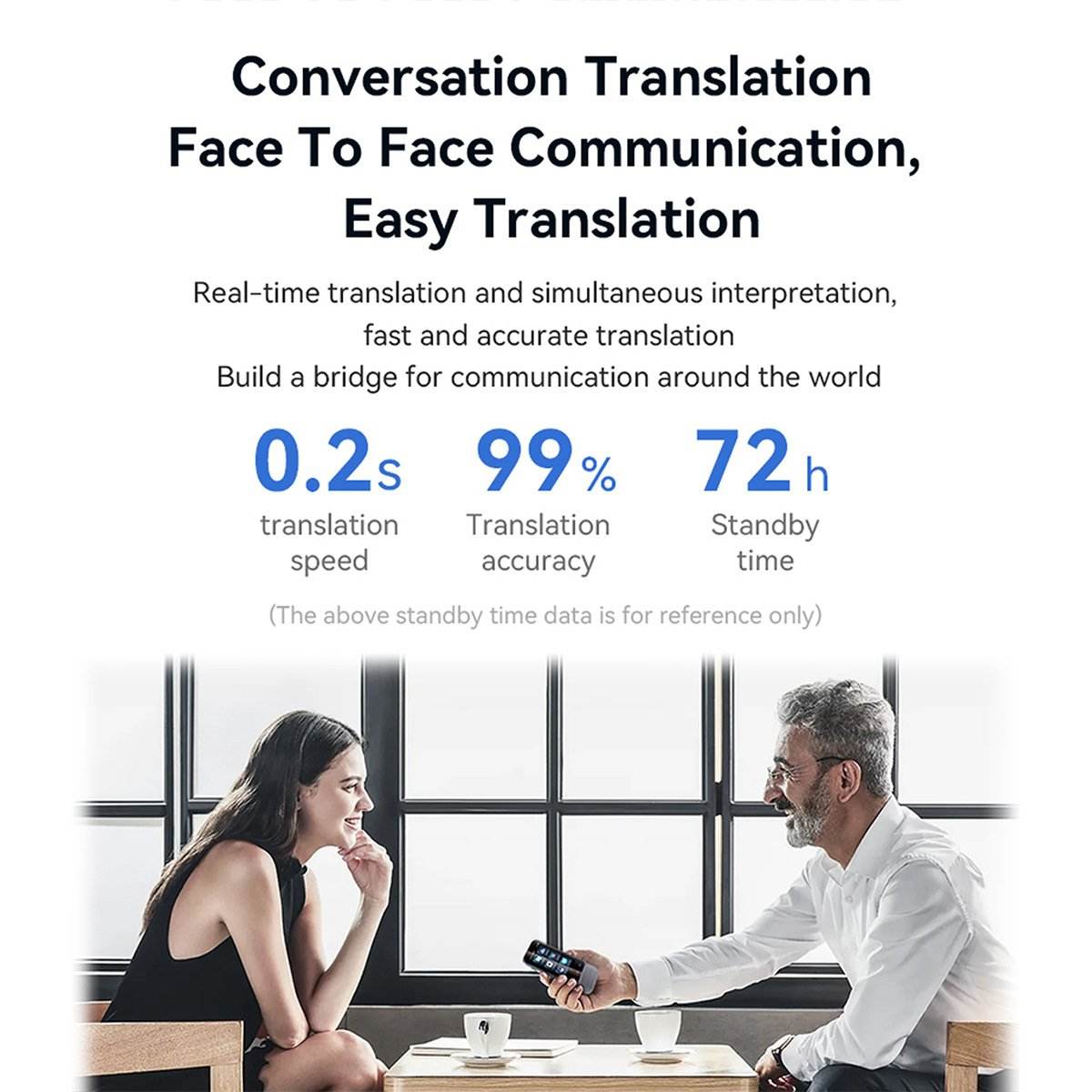 Translator cross-border version with bluetooth function multi-language voice precision offline conference travel abroad translator - Price Value Store