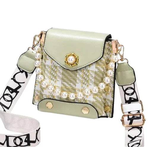 Elegant Pearl Chain Crossbody Bag ? Cute Princess-Inspired Phone Purse for Women - Price Value Store