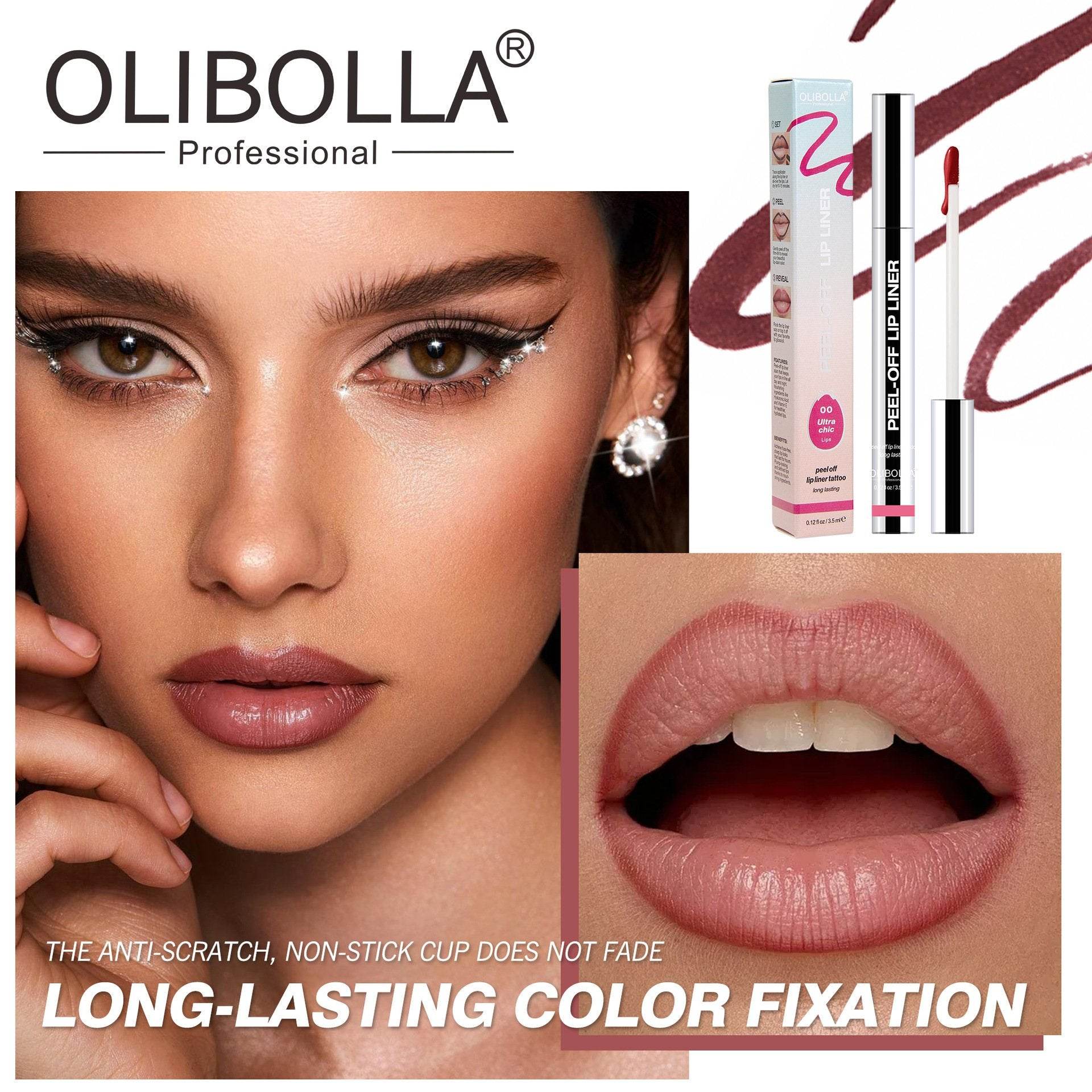 Tear lip liner waterproof lasting non-fading moisturizing doodle lip lipstick lip gloss lip glaze - Price Value Store