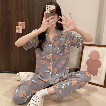 Long pants and cardigan home wear - Price Value Store