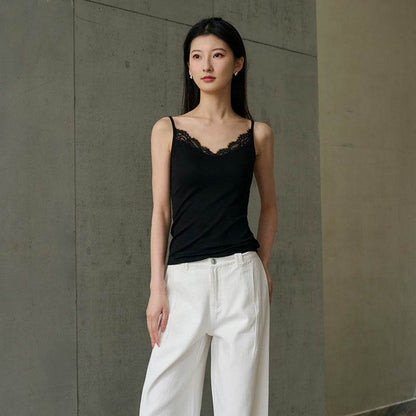 Mulberry Silk Built-in Bra Sling Vest ? Breathable & Lightweight - Price Value Store