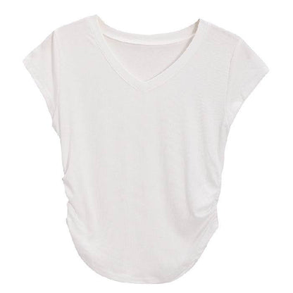 V-neck short-sleeved T-shirt - Price Value Store