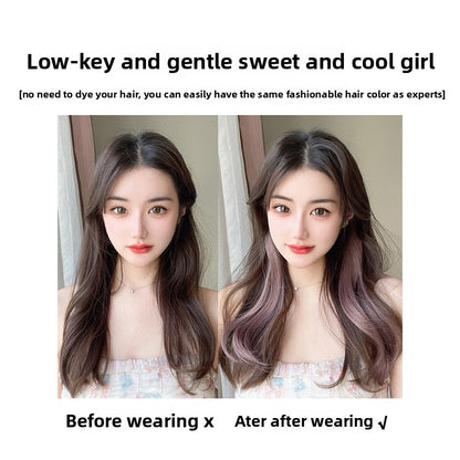 Colorful Curly Hair Piece Wig for Women