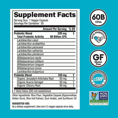 Exclusive for Probiotic capsule Conditioning Gastrointestinal Probiotic Capsules 60 - Price Value Store