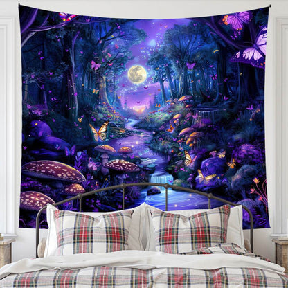 Cross-border exclusive for ins Nordic style hanging cloth custom bedside layout background cloth wall cloth bedroom living room tapestry custom - Price Value Store