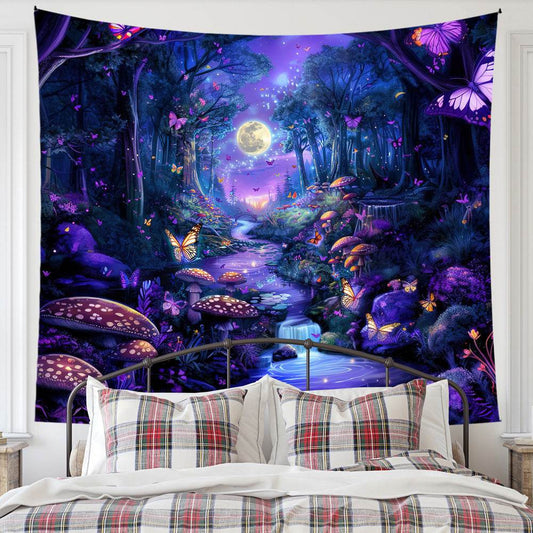 Cross-border exclusive for ins Nordic style hanging cloth custom bedside layout background cloth wall cloth bedroom living room tapestry custom - Price Value Store
