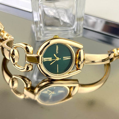 Vintage Button Bracelet Watch Fashion Quartz Women's Wristwatch. - Price Value Store