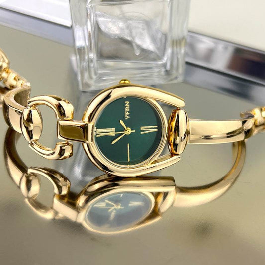 Vintage Button Bracelet Watch Fashion Quartz Women's Wristwatch. - Price Value Store