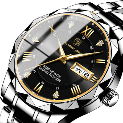 Swiss Brand Waterproof Luminous Men's Quartz Watch - Price Value Store