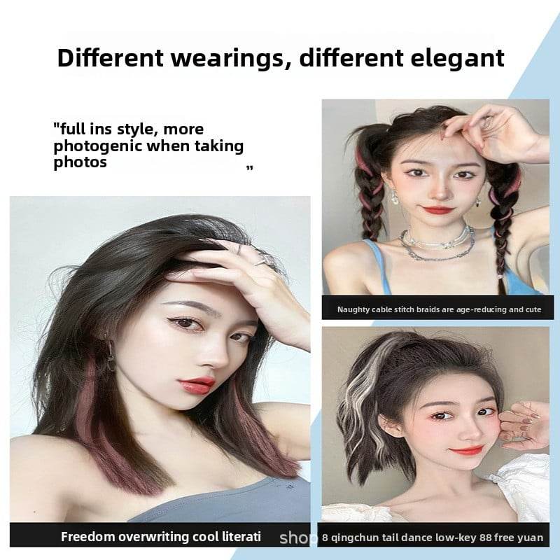 Colorful one-piece wig pieces - Price Value Store