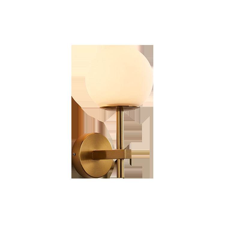 Light Luxury Living Room Electroplated Bedroom Bedside Wall Lamp Modern Creative Sofa Iron Decorative Pendant Background Wall Wall Lamp - Price Value Store