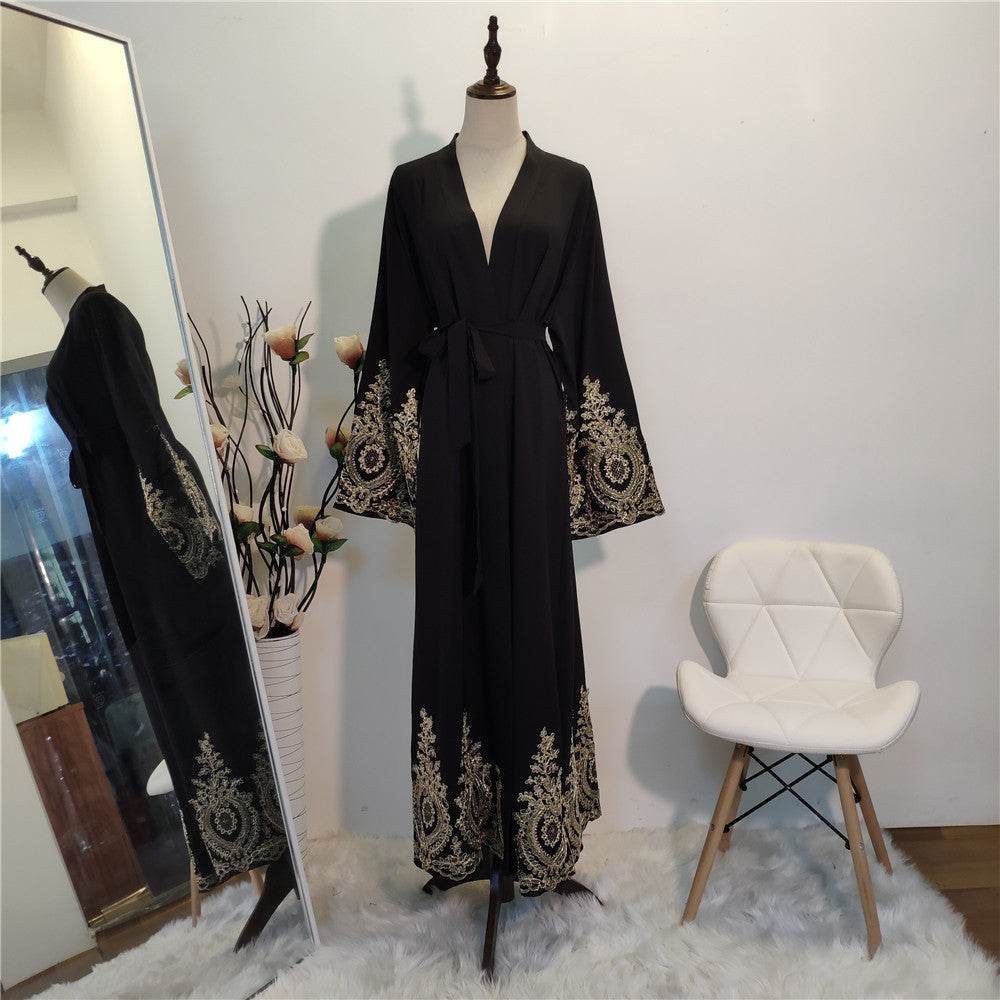 Lace fitted robe - Price Value Store
