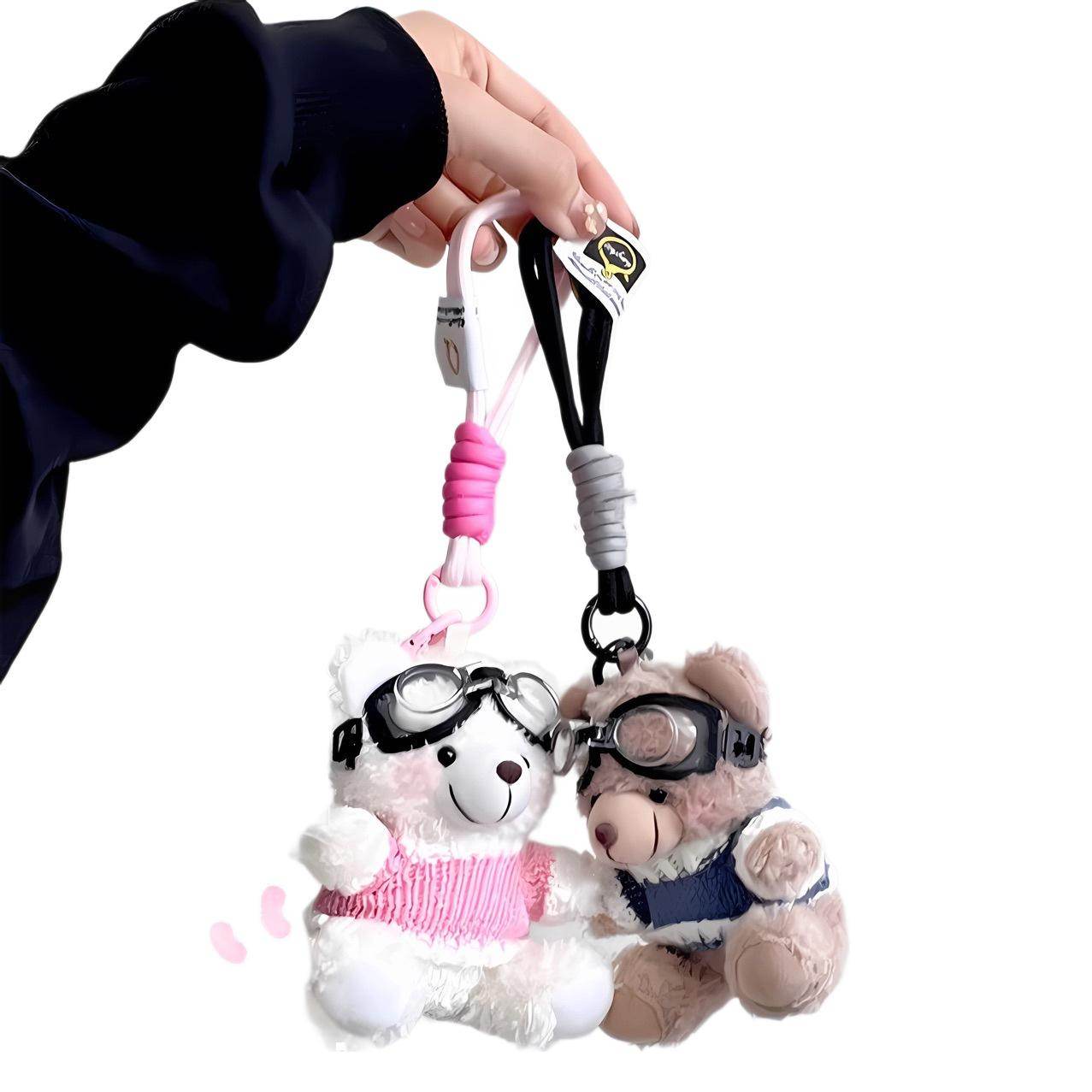 Pilot Bear Plush Keychain Doll - Price Value Store