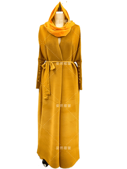 Pleated long-sleeved coat - Price Value Store