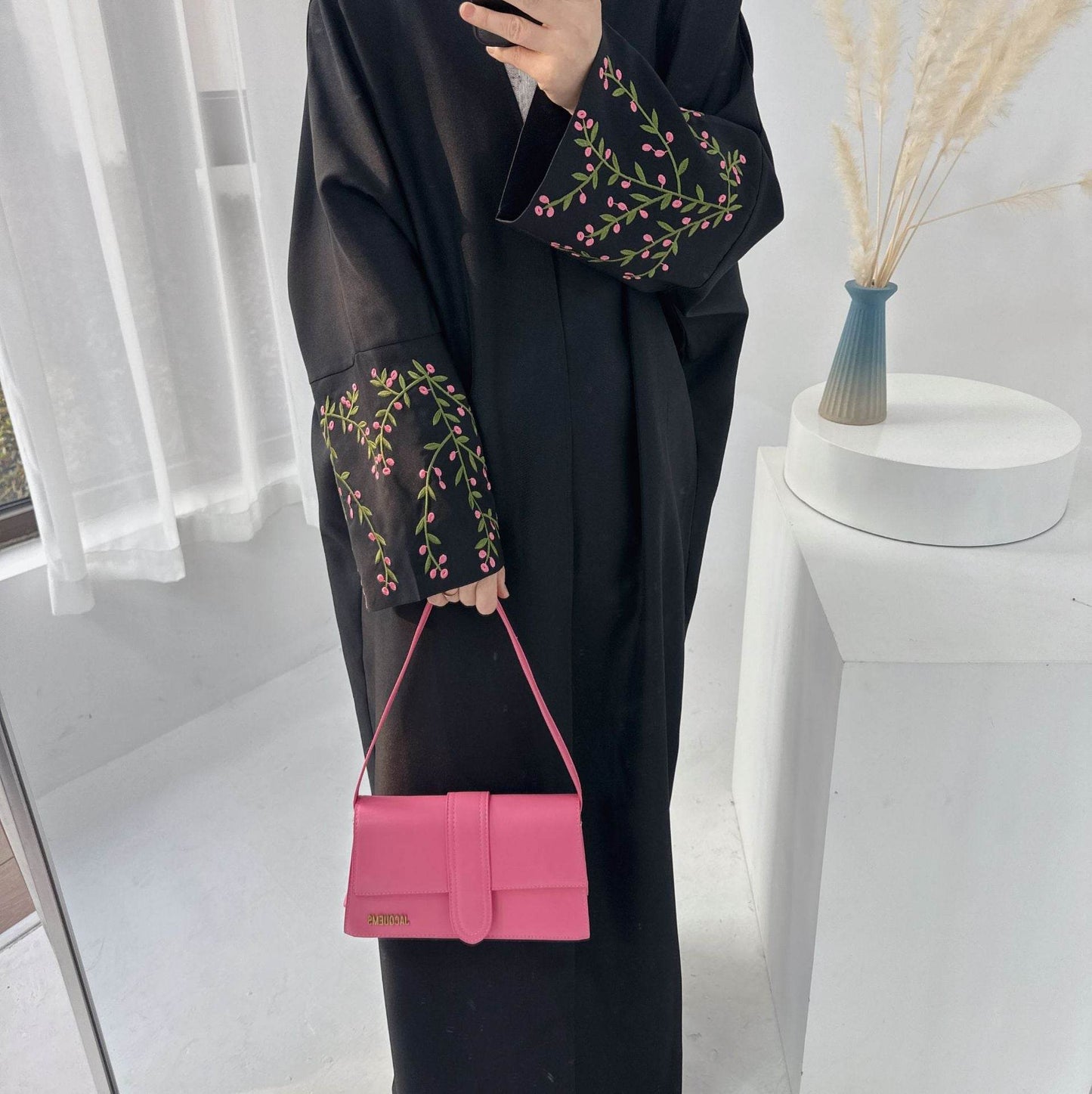 Embroidered cardigan robe - Price Value Store