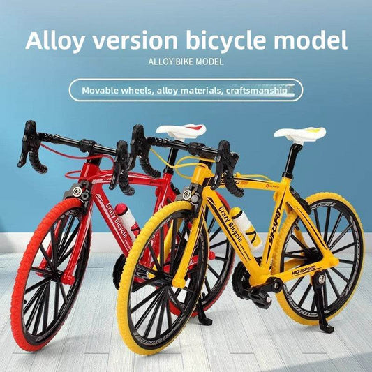 Mini Alloy Curved Handlebar Bicycle Model - Price Value Store
