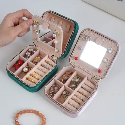 Portable mirror jewelry box - Price Value Store