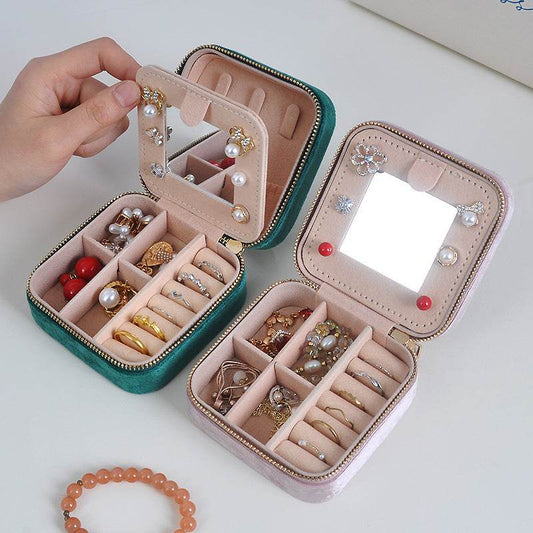Portable mirror jewelry box - Price Value Store