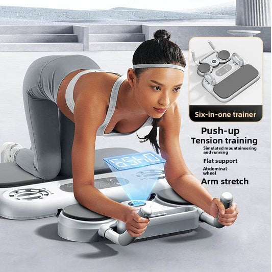 Multifunctional web web web roll wheel automatic rebound push-up flat support trainer thin belly fitness equipment - Price Value Store